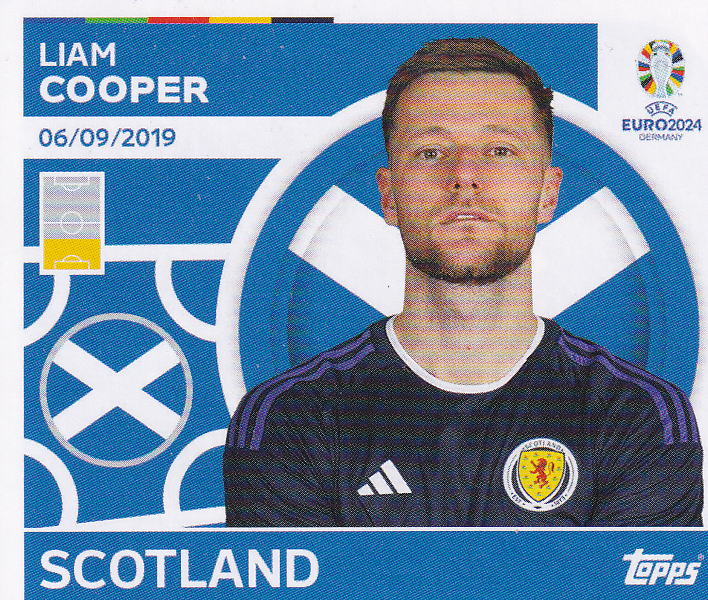 Liam Cooper - Schottland - Topps EM 2024 - Basis Bild - SCO 7
