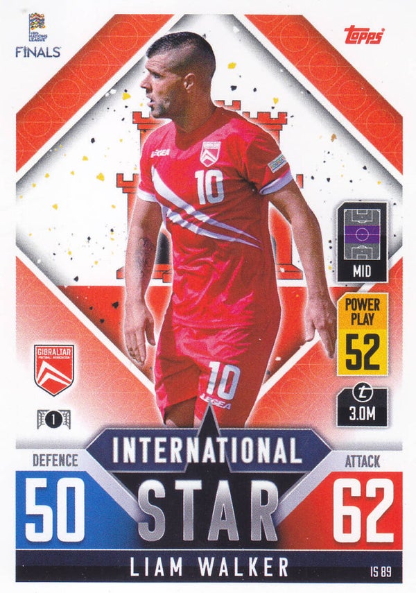 Liam Walker / Gibraltar / Topps Uefa Nation League Finals 2022 / International Star / Nr. IS 89