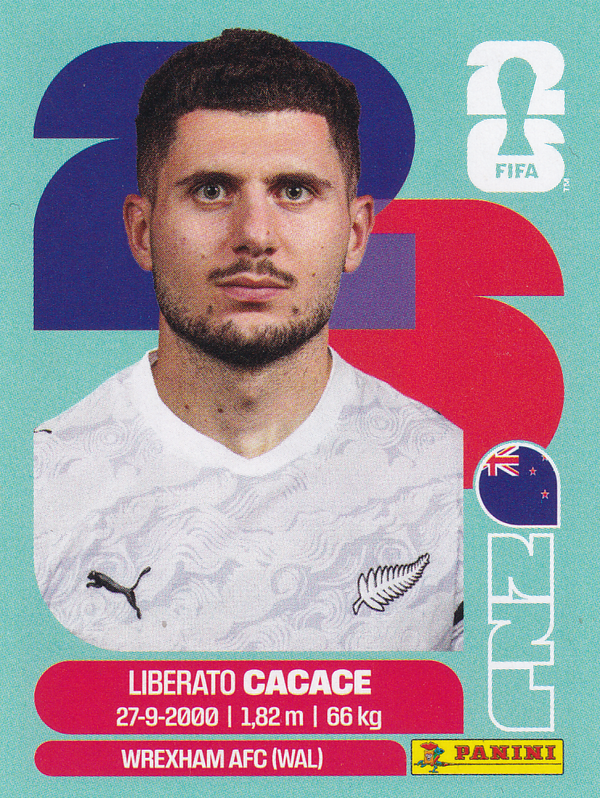 Liberato Cacace - Neuseeland - Panini WM 2026 - Basis Bild - NZL5