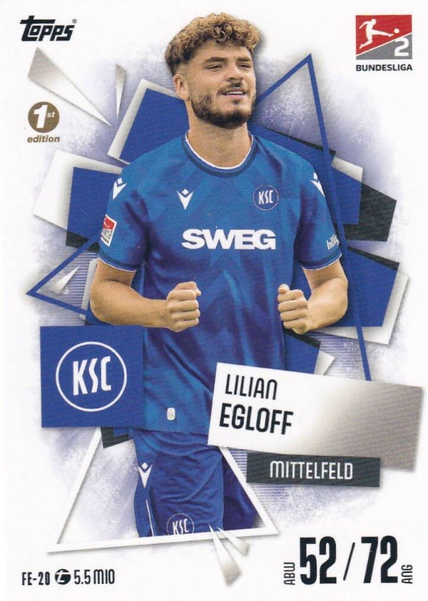 Lilian Egloff - Karlsruher SC - Topps Match Attax 2025 - Basis Karte - Nr. FE-20