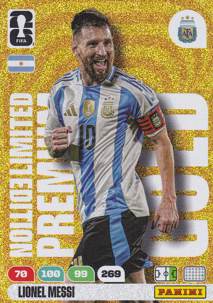 Lionel Messi - Argentinien - Panini WM 2026 - Limited Edition Premium Gold - Nr. LEPG-LM