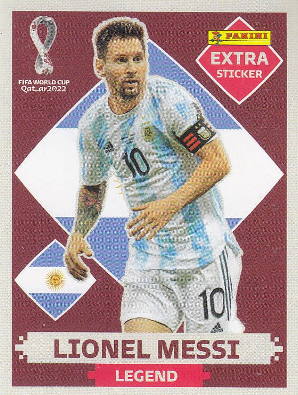 Lionel Messi / Argentinien / Panini WM 2022 / Sonderbild Legend