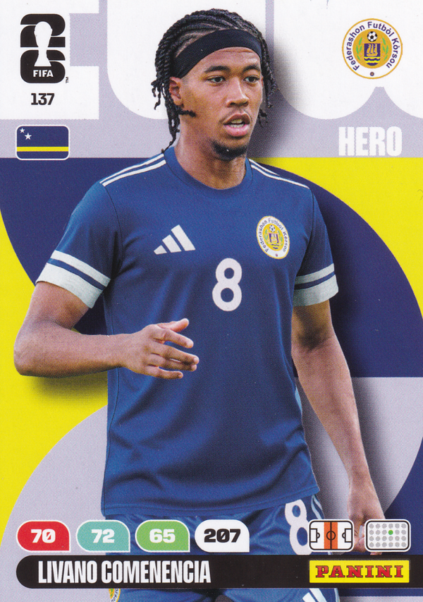 Livano Comenencia - Curacao - Panini WM 2026 - Hero - Nr. 137
