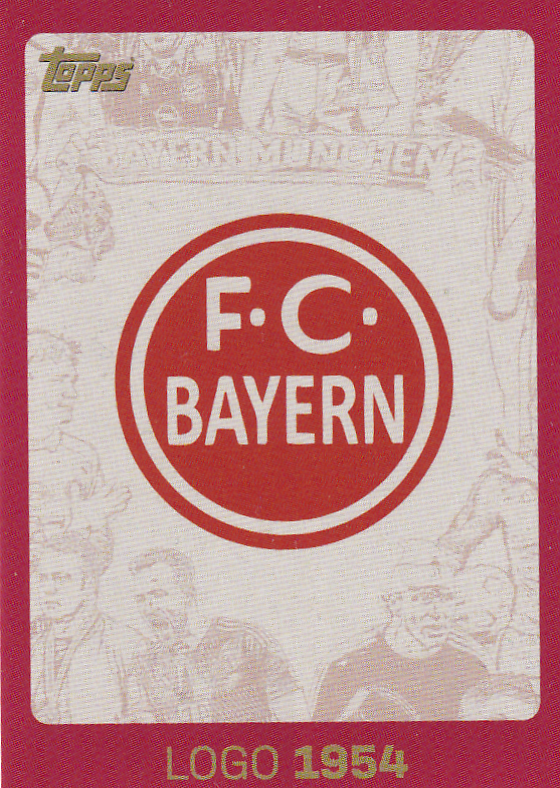 Vereinslogo 1954 - FC Bayern München - Topps 125 Jahre FC Bayern München - Nr. 43