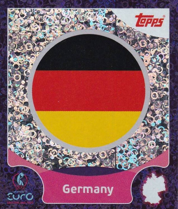 Deutschland - Topps Frauen EM 2025 - Vereinslogo Glitzer Violett - Nr. 11
