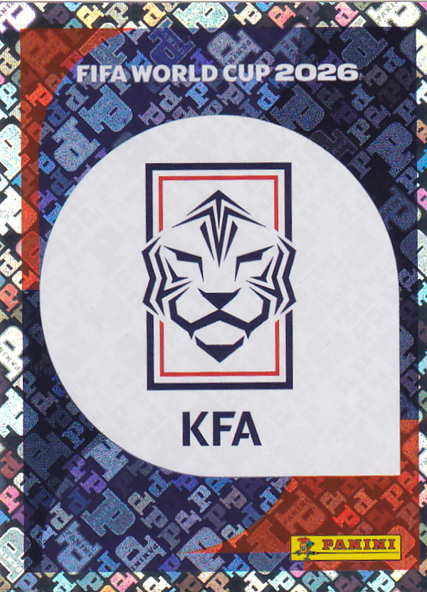 Südkorea - Panini WM 2026 - Vereinslogo - Glitzer - KOR1