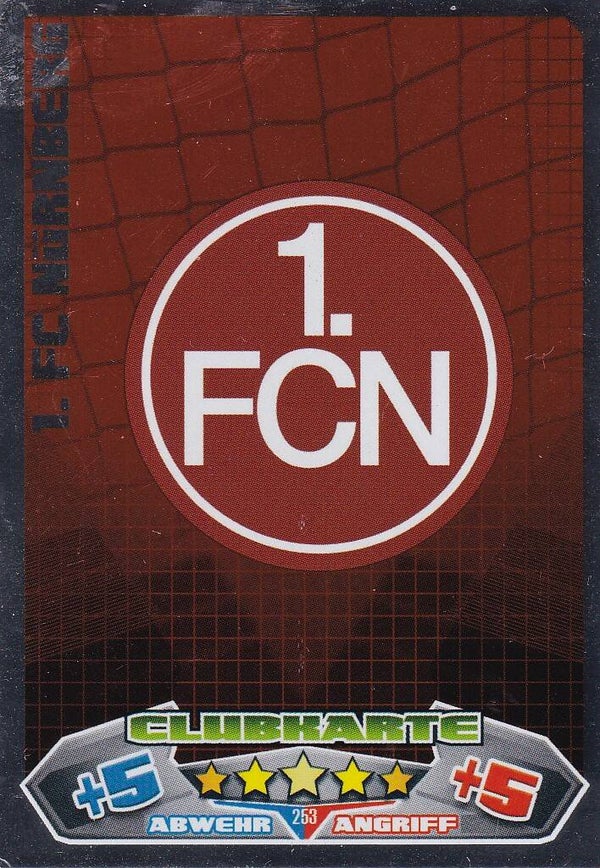 1.FC Nürnberg - Topps Match Attax 2012 - Vereinslogo - Nr. 253