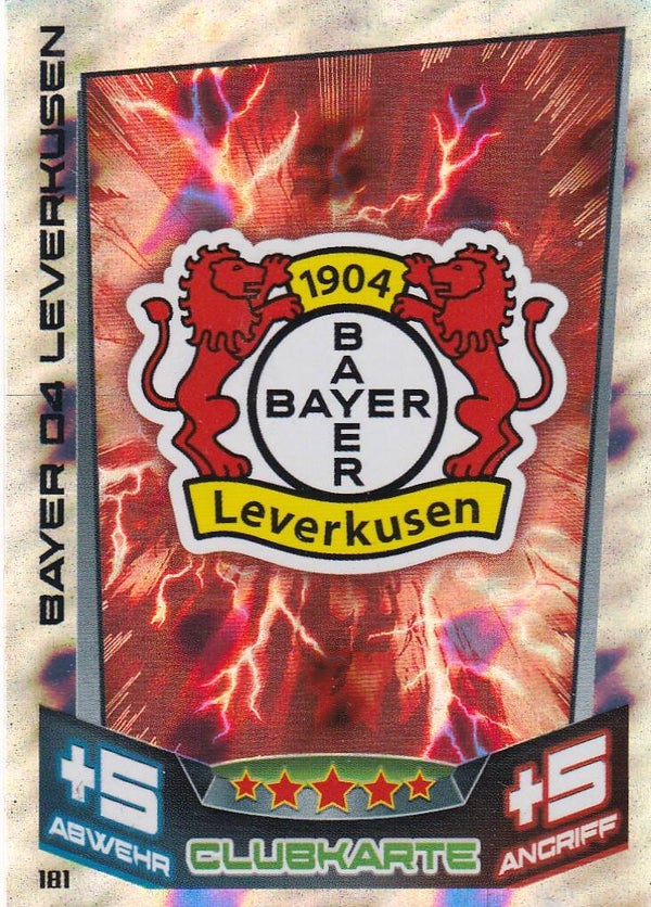 Bayer Leverkusen / Topps Match Attax 2013 / Vereinslogo / Nr. 181