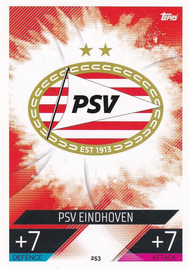 PSV Eindhoven / Topps Champions League 2022 / Vereinslogo / Nr. 253