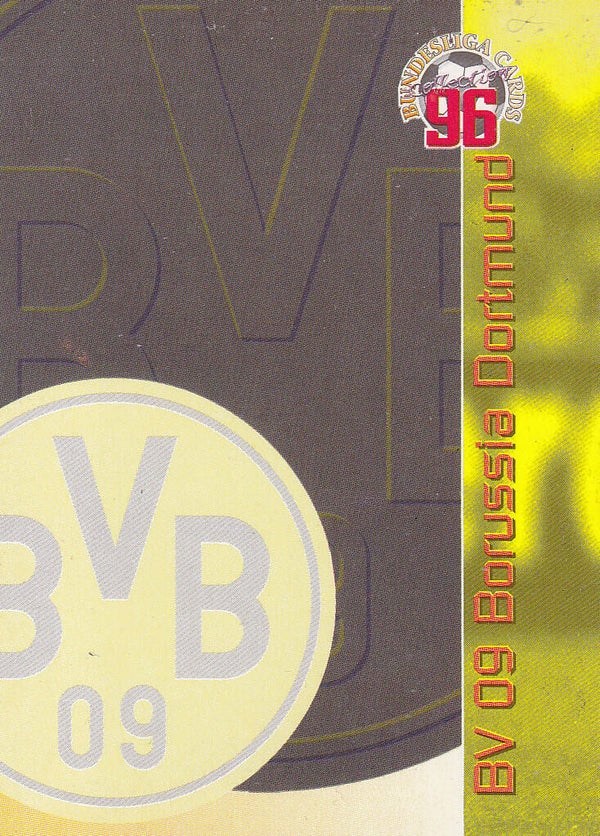 Borussia Dortmund / Panini Bundesliga 1996 / Vereinslogo Karte / Nr.26