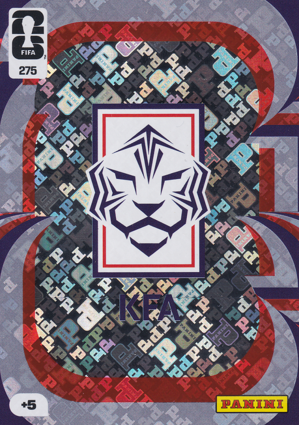 Südkorea - Panini WM 2026 - Team Crest - Vereinslogo - Nr. 275