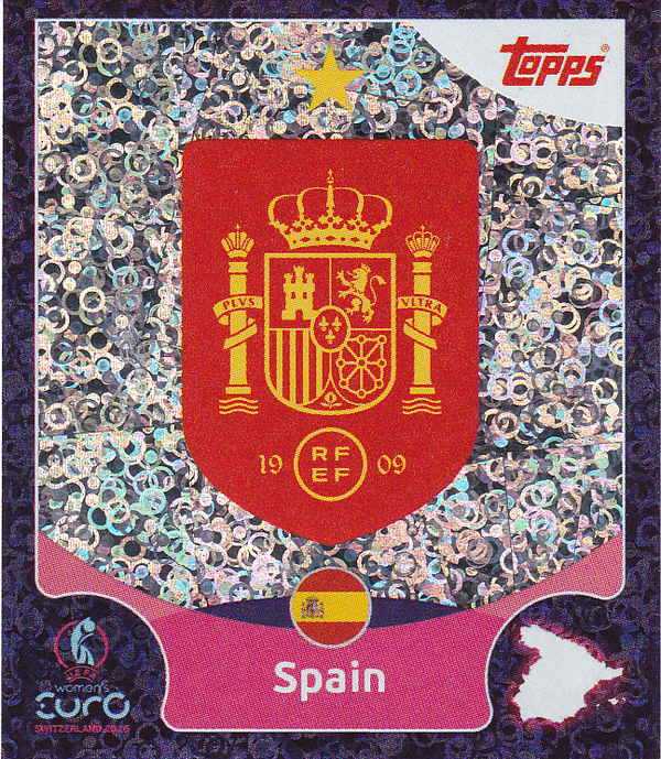 Spanien - Topps Frauen EM 2025 - Vereinslogo Glitzer - Nr. 7