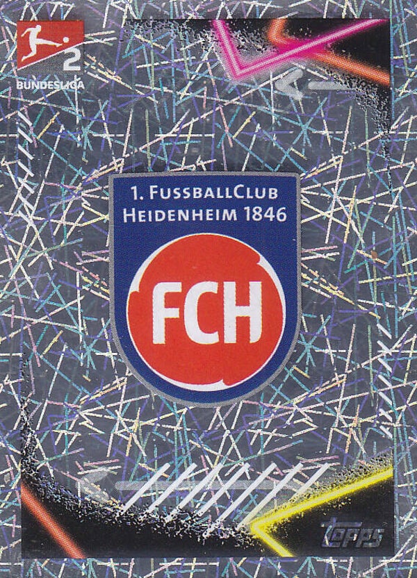 FC Heidenheim / Topps Bundesliga 2022 / Vereinslogo Glitzer / Nr. 393