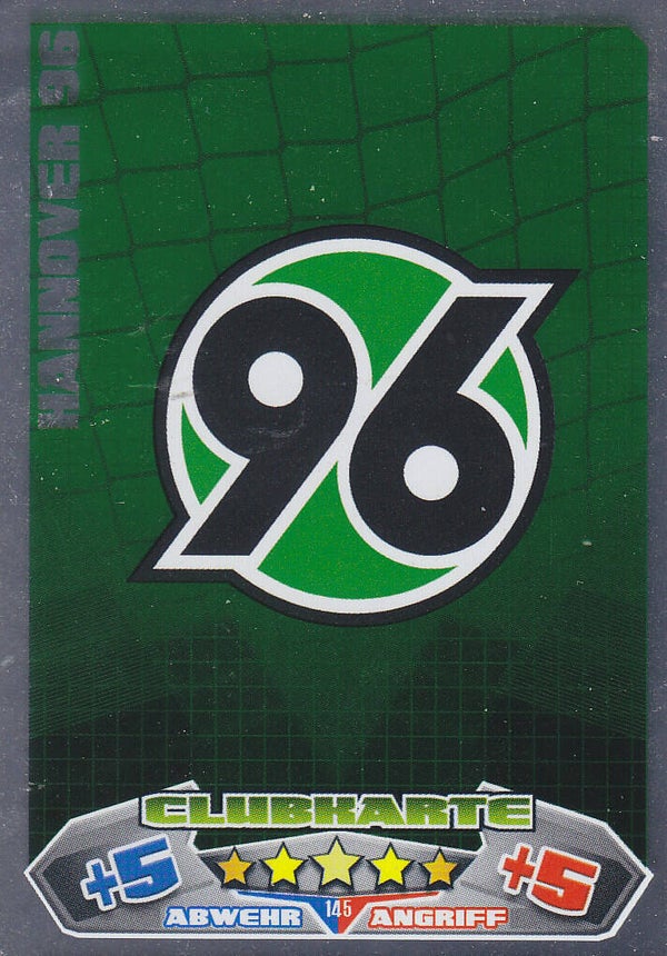 Hannover 96 / Topps Match Attax 2012 / Vereinslogo Glitzer / Nr. 145