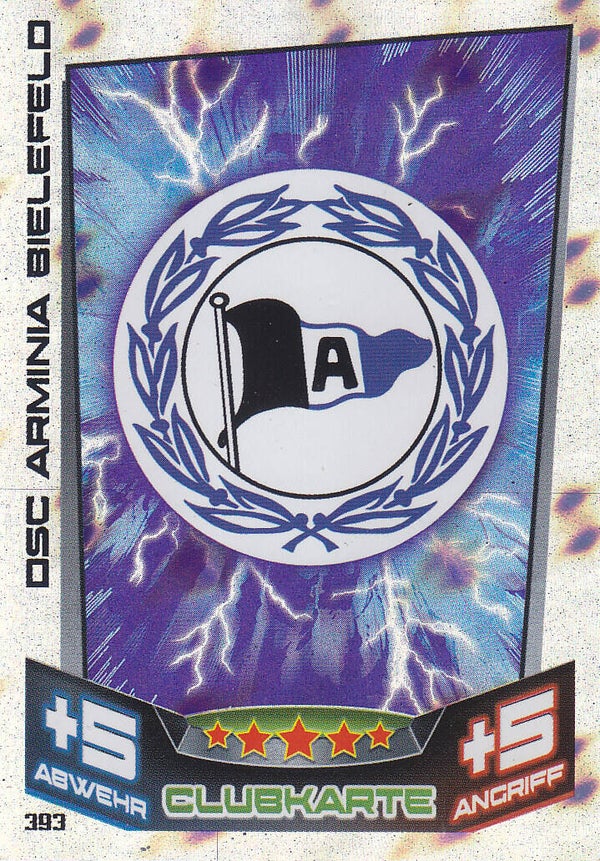 Arminia Bielefeld / Topps Match Attax 2013 / Vereinslogo / Nr. 393