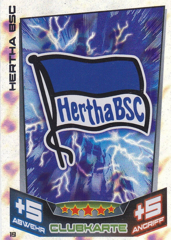 Hertha BSC Berlin / Topps Match Attax 2013 / Clubkarte Glitzer / Nr.19