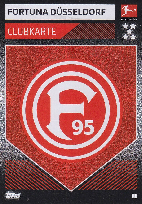 Fortuna Düsseldorf / Topps Match Attax 2019 / Vereinslogo / Nr. 100