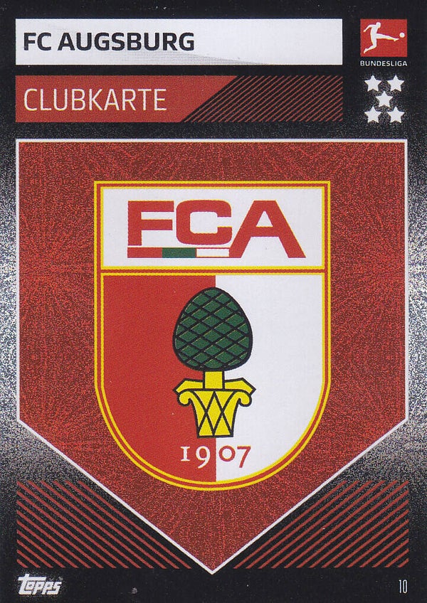 FC Augsburg / Topps Match Attax 2019 / Vereinslogo / Nr.10