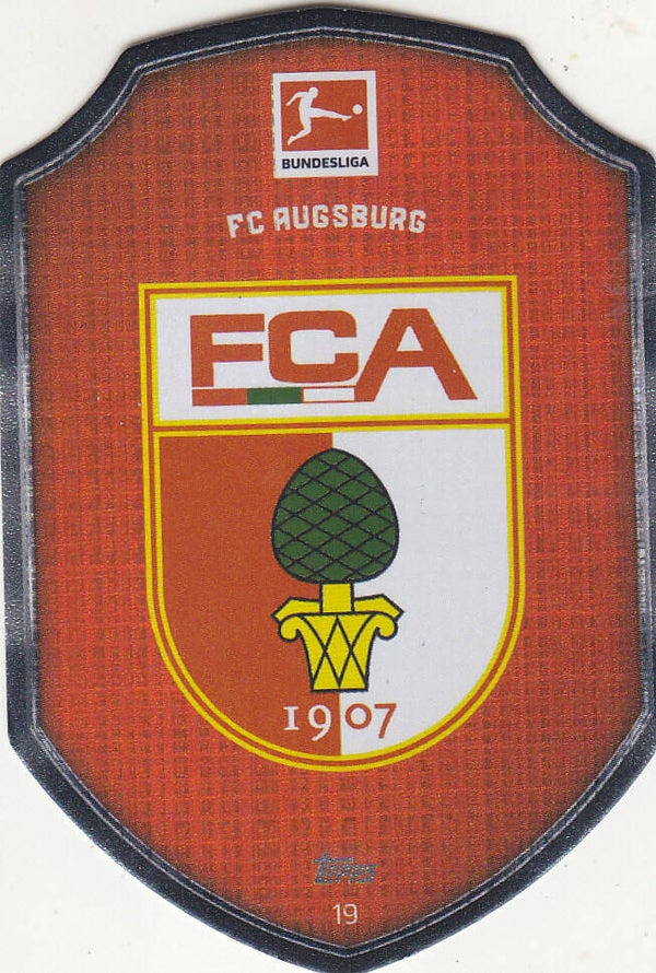 FC Augsburg / Topps Match Attax 2021 / Vereinslogo / Childkarte / Nr.19