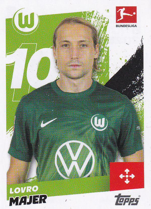 Lovro Majer - VFL Wolfsburg - Topps Bundesliga 2025 - Basis Bild - Nr. 295