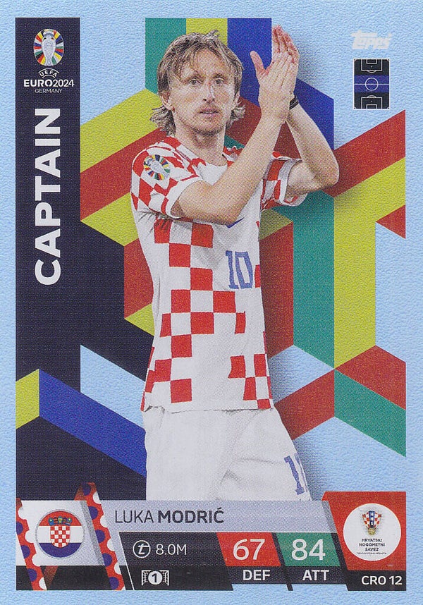 Luca Modric / Kroatien / Topps EM 2024 / Captain / Nr. CRO 12