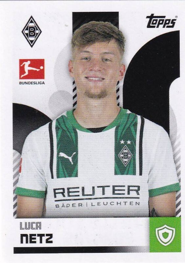 Luca Netz / Borussia Mönchengladbach / Topps Bundesliga 2024 / Basis Bild / Nr. 312