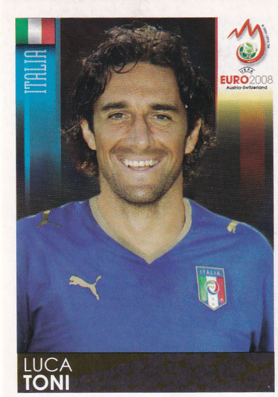 Luca Toni - Italien - Panini EM 2008 - Basis Bild - Nr. 301