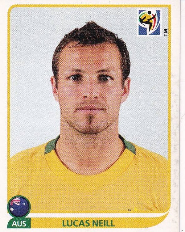 Lucas Neill / Australien / Panini WM 2010 / Basis Bild / Nr. 281