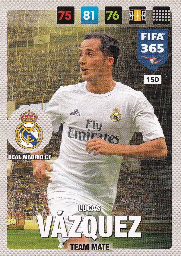 Lucas Vazquez / Real Madrid / Panini Fifa 365 Jahr 2017 / Team Mate / Nr. 150