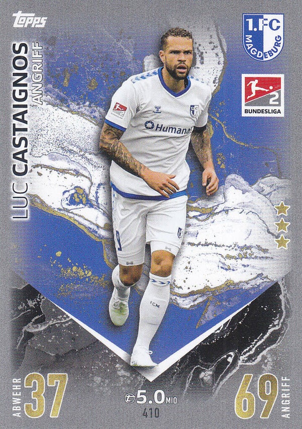 Luc Castaignos / 1.FC Magdeburg / Topps Match Attax 2023 / Basis Karte / Nr.410