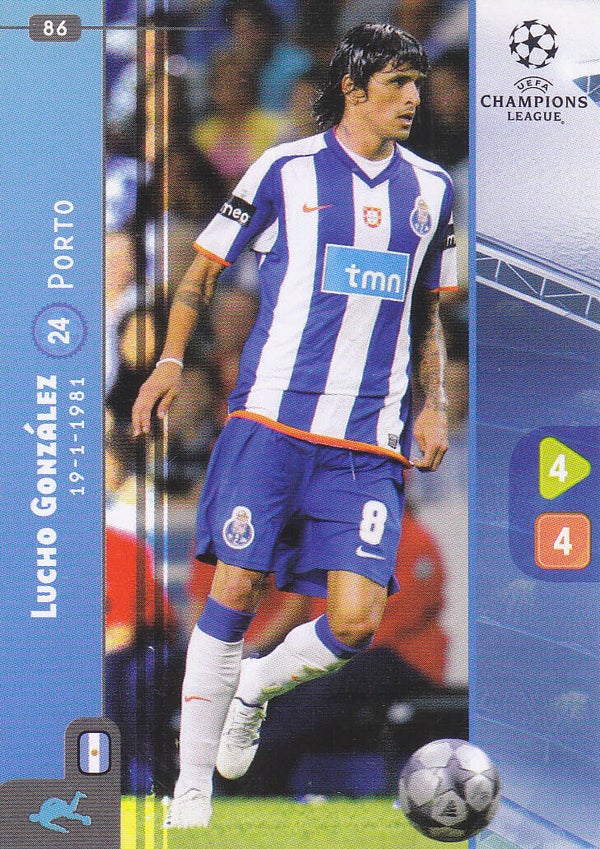 Lucho Gonzalez / FC Porto / Panini Champions League 2008 / Basis Karte / Nr.86