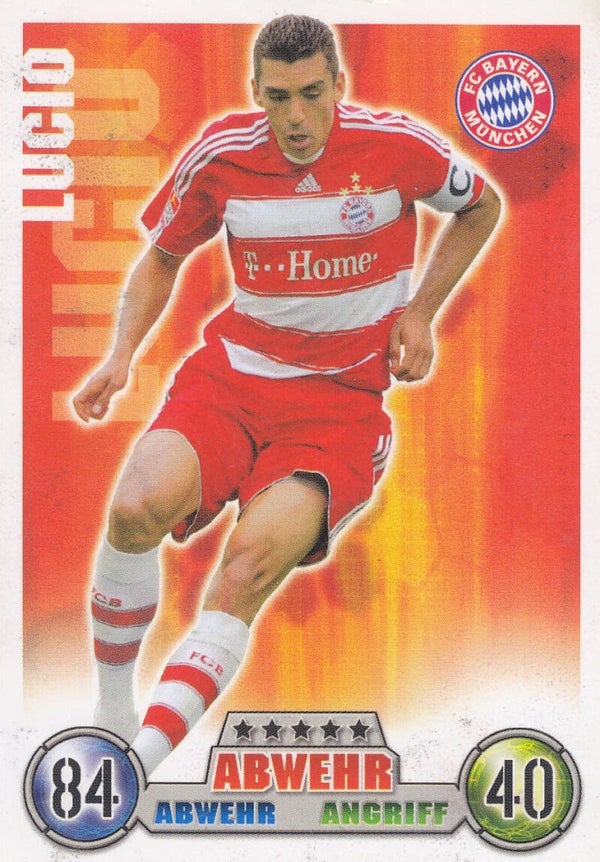 Lucio / FC Bayern München / Topps Match Attax 2008 / Basis Karte / Nr.256