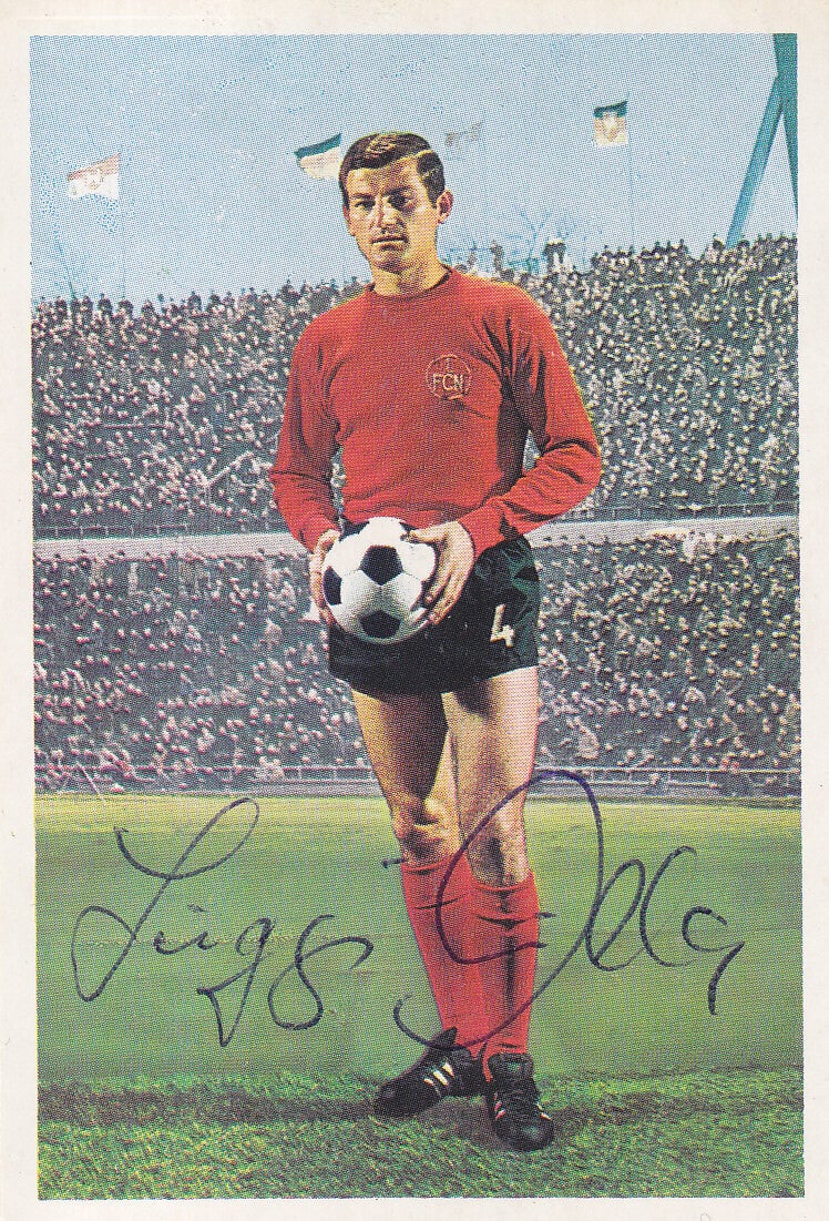Ludwig Müller / Autogramm / 1.FC Nürnberg / Bergmann 1968 / Karten Nr. B 47