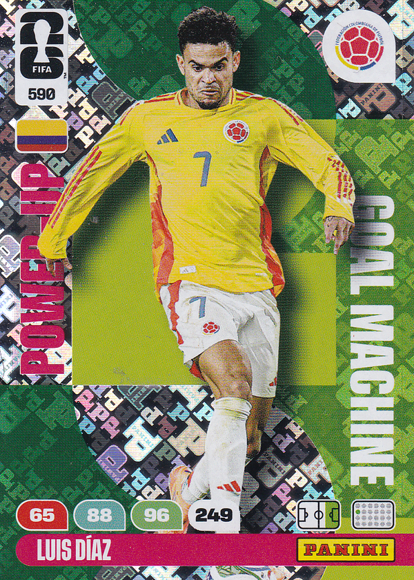 Luis Diaz - Kolumbien - Panini WM 2026 - Power Up - Goal Machine - Nr. 590