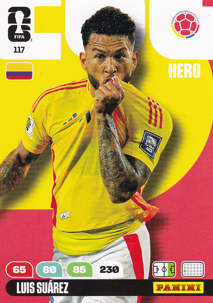 Luis Suarez - Kolumbien - Panini WM 2026 - Hero - Nr. 117