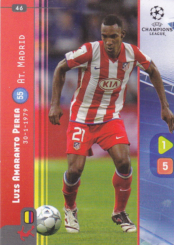 Luis Amaranto Perea Atletico Madrid Basis Karte Nr.46
