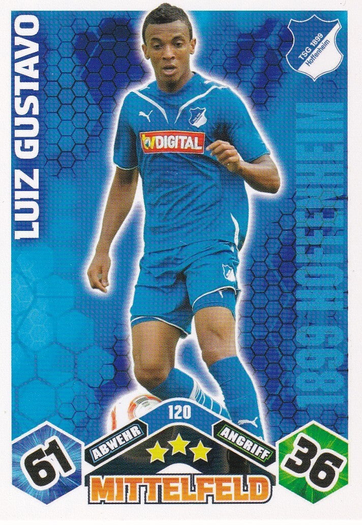 Luiz Gustavo / TSG Hoffenheim / Topps Match Attax 2010 / Basis Karte / Nr. 120
