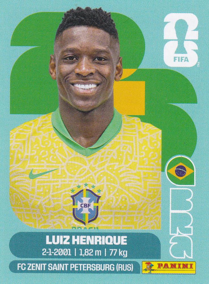 Luiz Henrique - Brasilien - Panini WM 2026 - Basis Bild - BRA12