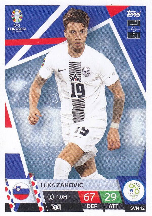 Luka Zahovic / Slowenien / Topps EM 2024 / Basis Karte / Nr. SVN 12