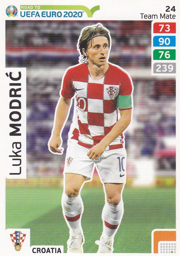 Luka Modric / Kroatien / Panini EM 2020 / Road to Uefa Euro 2020 / Team Mate / Nr. 24