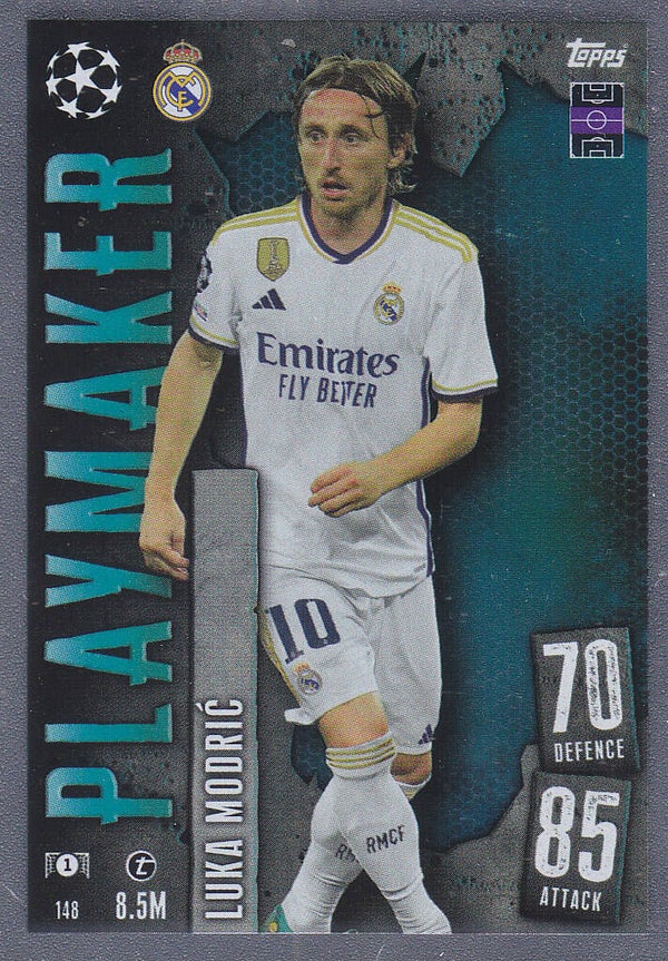 Luka Modric / Real Madrid / Topps Champions League 2023 / Playmaker Karte / Nr.148
