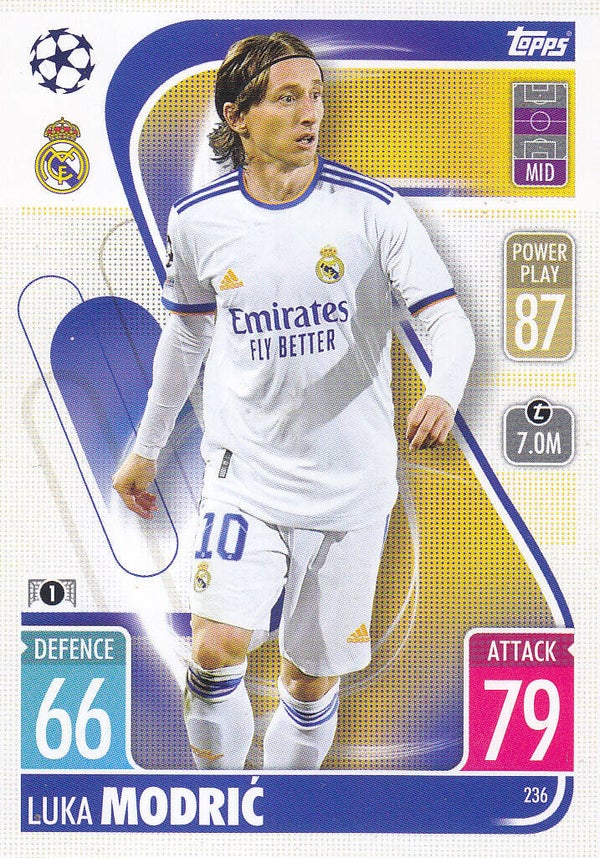 Luka Modric / Real Madrid /Topps Champions League 2021 / Basis Karte / Nr.236