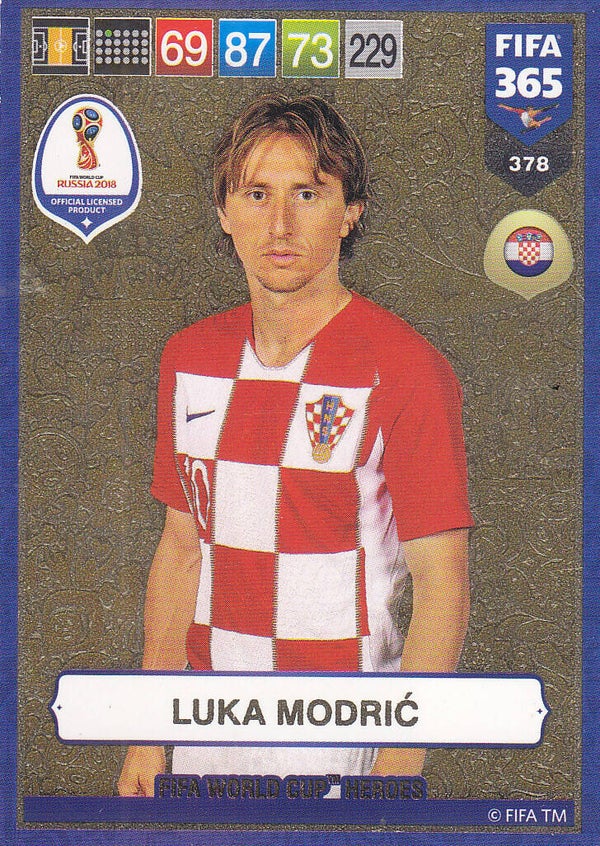 Luka Modric / Kroatien / Panini Fifa 365 Jahr 2019 / Basis Karte / Nr.378