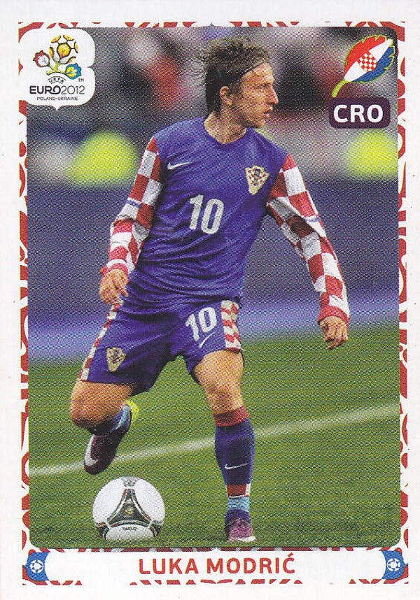 Luka Modric / Kroatien / Panini EM 2012 / Spielszene / Nr. 395