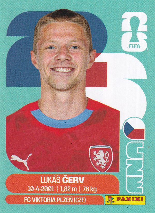 Lukas Cerv - Tschechien - Panini WM 2026 - Basis Bild - CZE11