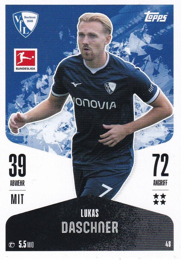 Lukas Daschner / VFL Bochum / Topps Match Attax 2024 / Basis Karte / Nr. 48