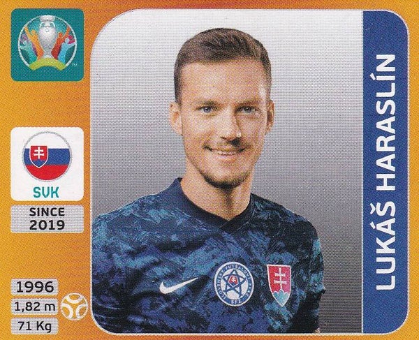 Lukas Haraslin / Slowakei / Panini EM 2020 / Basis Bild / Nr. 505