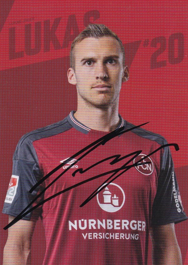 Lukas Jäger / 1.FC Nürnberg / Autogrammkarte 2017