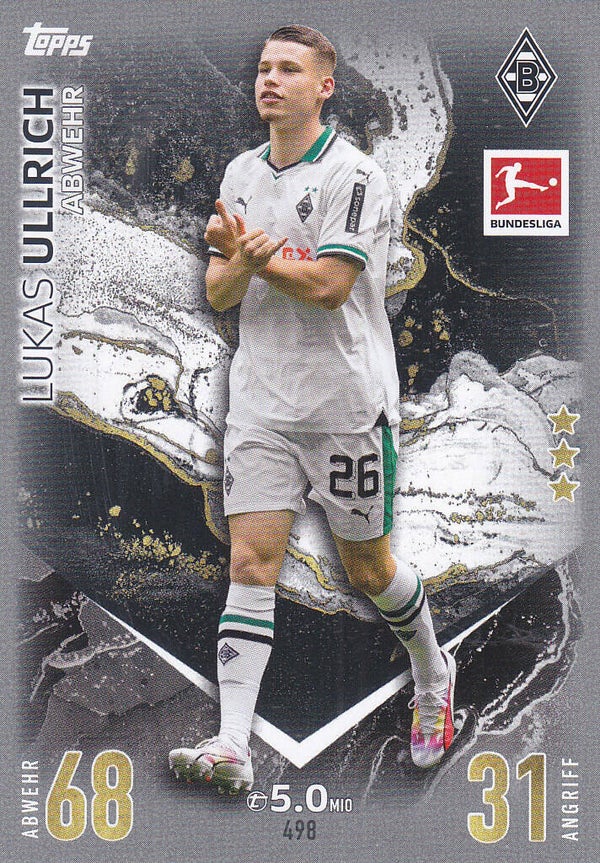 Lukas Ullrich / Borussia Mönchengladbach / Topps Match Attax Extra 2023 / Basis Karte / Nr. 498