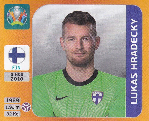 Lukas Hradecky / Finnland / Panini EM 2020 / Basis Bild / Nr.178